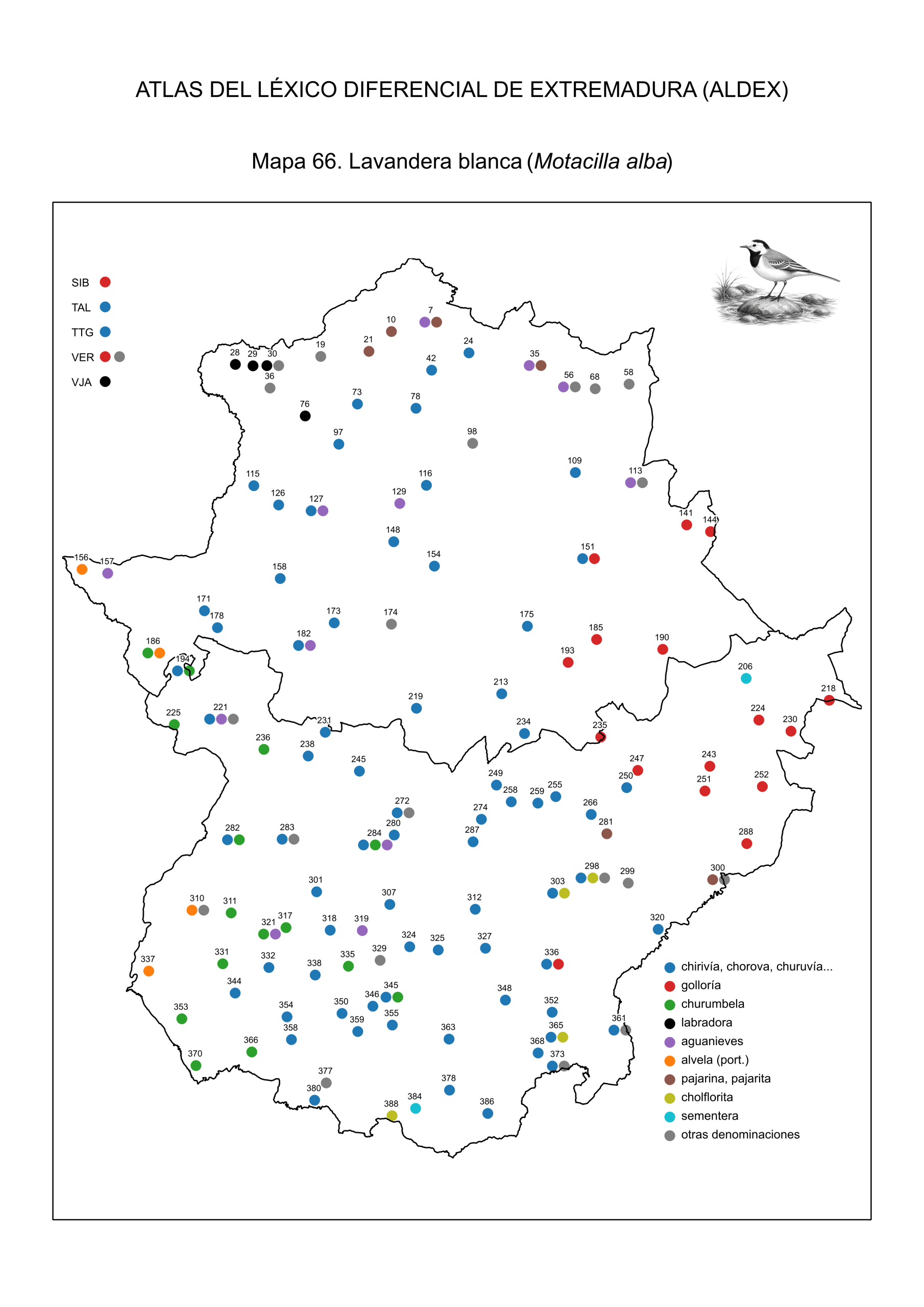 Atlas del léxico diferencial de Extremadura (ALDEX)